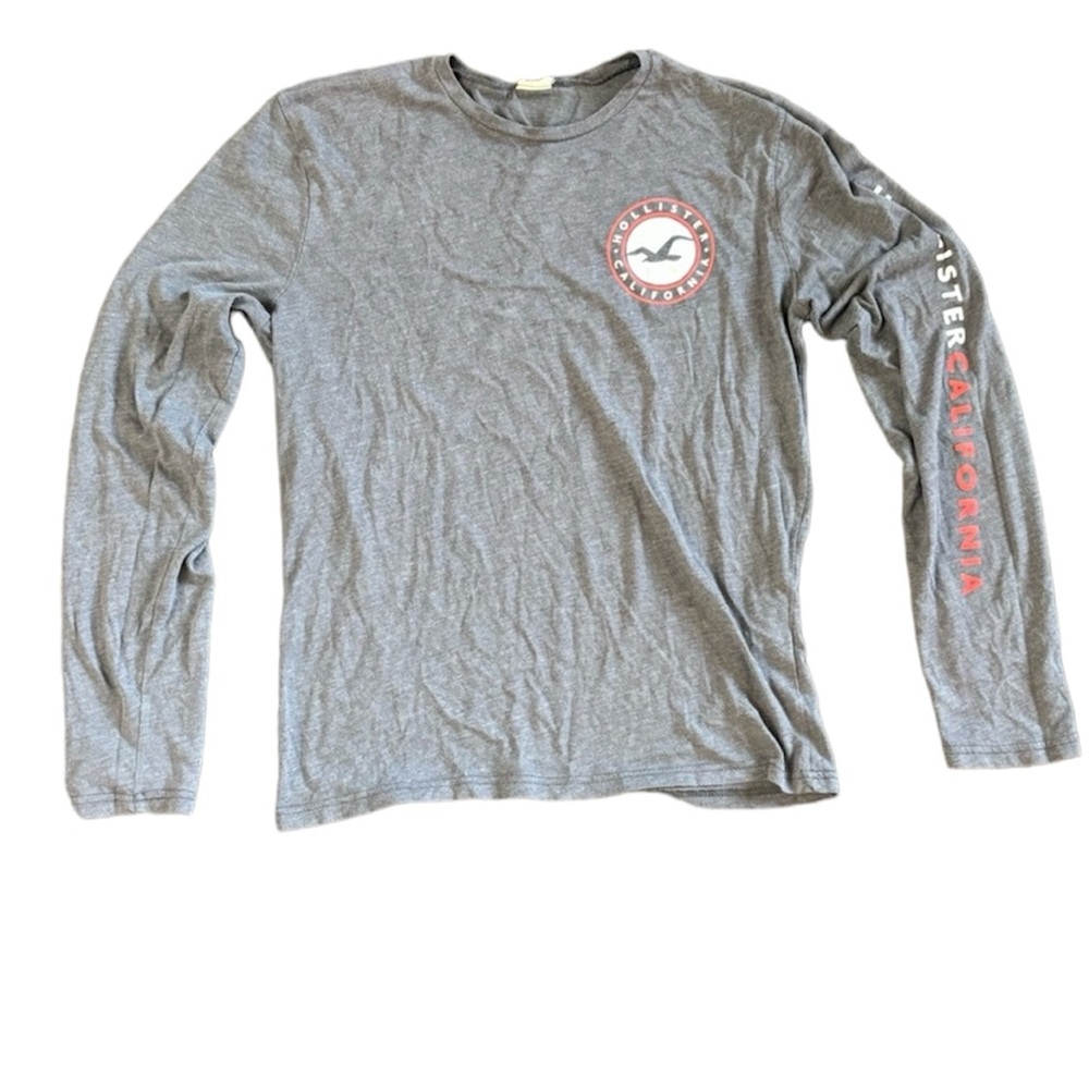 Men’s M Hollister Grey Long Sleeve